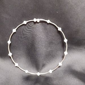 Pearl/silver necklace